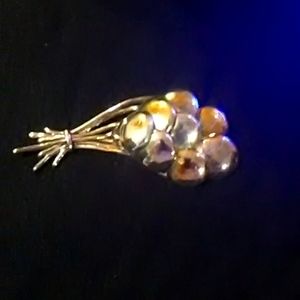 Rare! Vintage Varsano Large Sterling Silver Balloon Brooch.